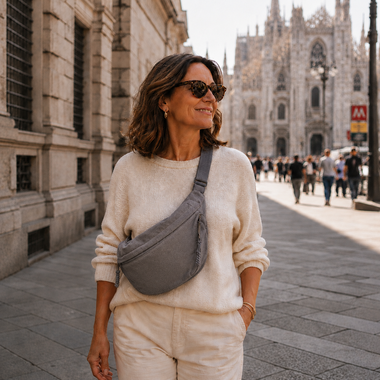Rossella | Sac à Bandoulière Gris