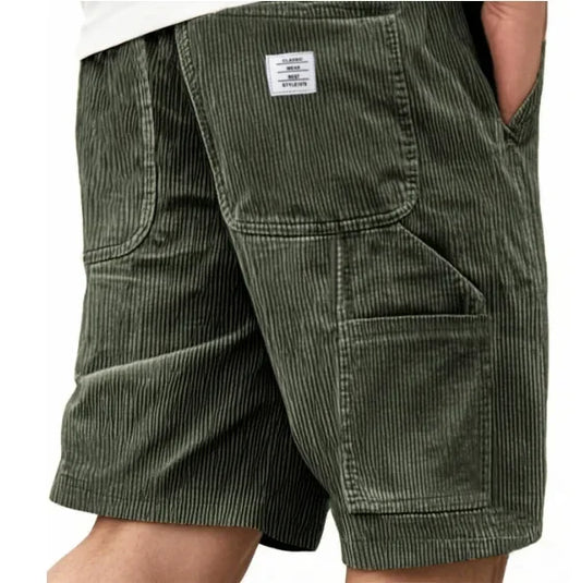 SHORT CARGO EN VELOURS CÔTELÉ POUR HOMME