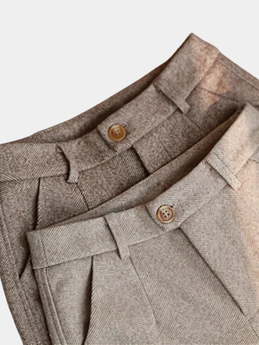 PANTALON ÉLÉGANT EN PURE LAINE SUR MESURE