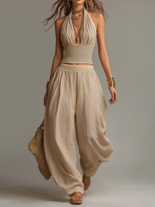 SANDRA · Ensemble deux pièces bohème style sarouel