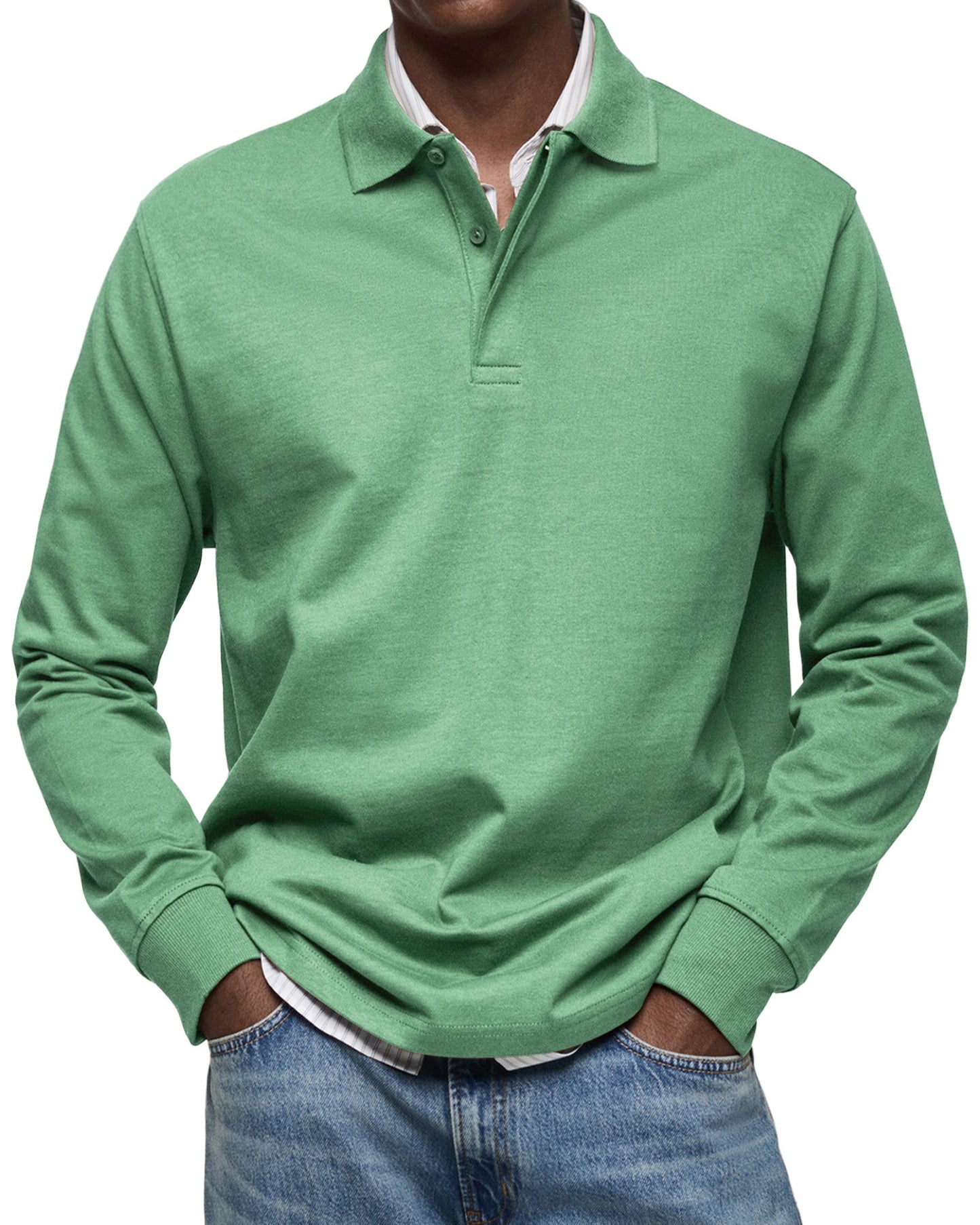 POLO DE LUXE À MANCHES LONGUES