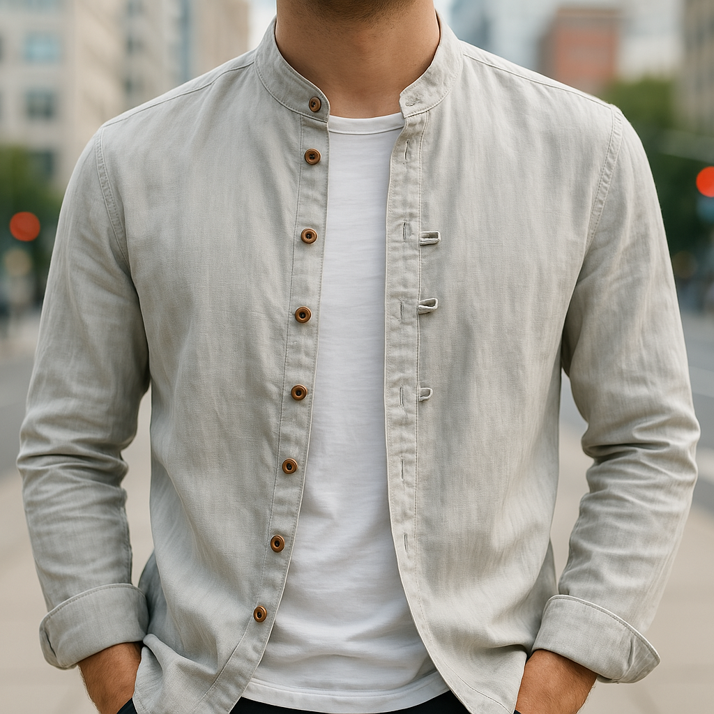 CHEMISE EN LIN ET COTON