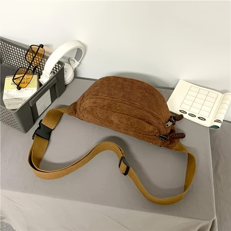 Maristella | Sac à Bandoulière en Velours Côtelé