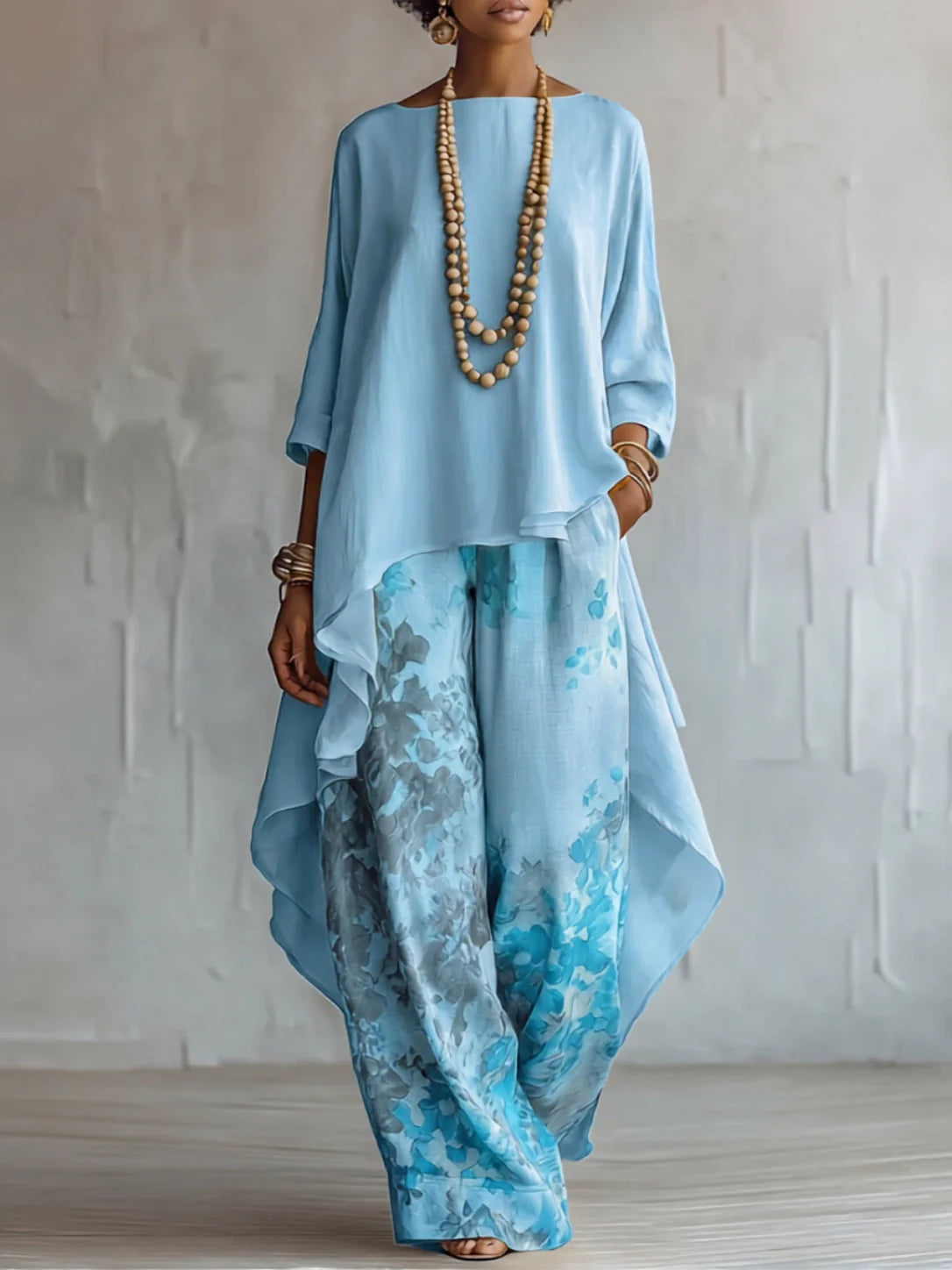 Ginevra | Ensemble Fluide Asymétrique Floral