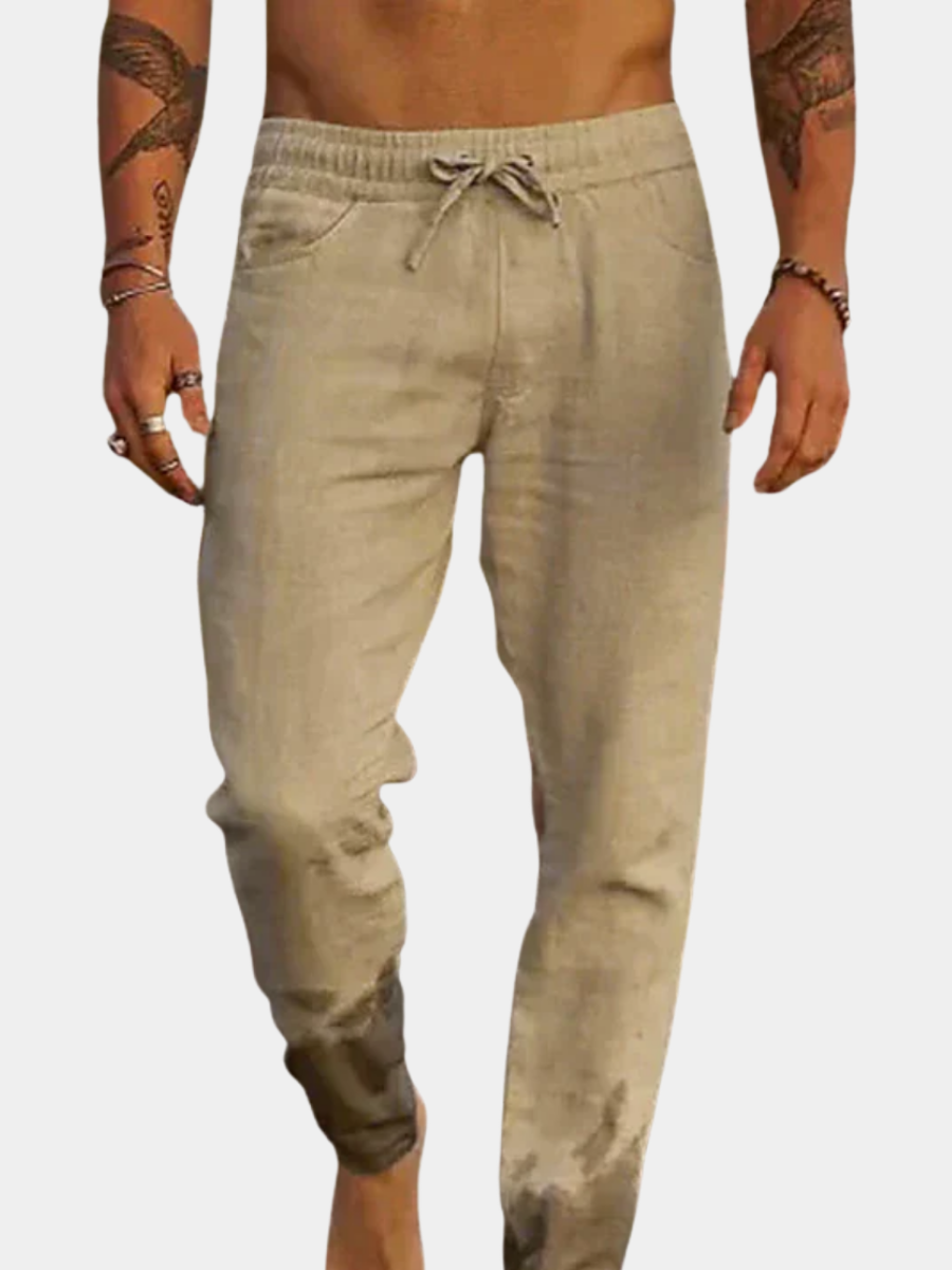 PANTALON DE PLAGE EN LIN