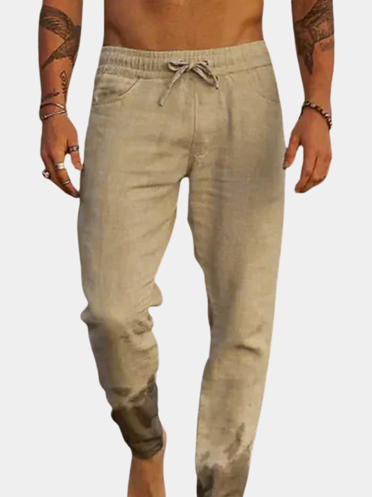 PANTALON DE PLAGE EN LIN