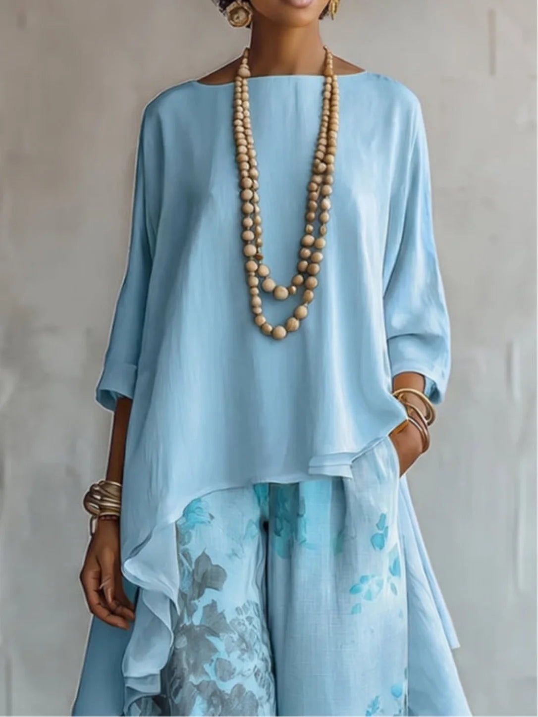 Ginevra | Ensemble Fluide Asymétrique Floral