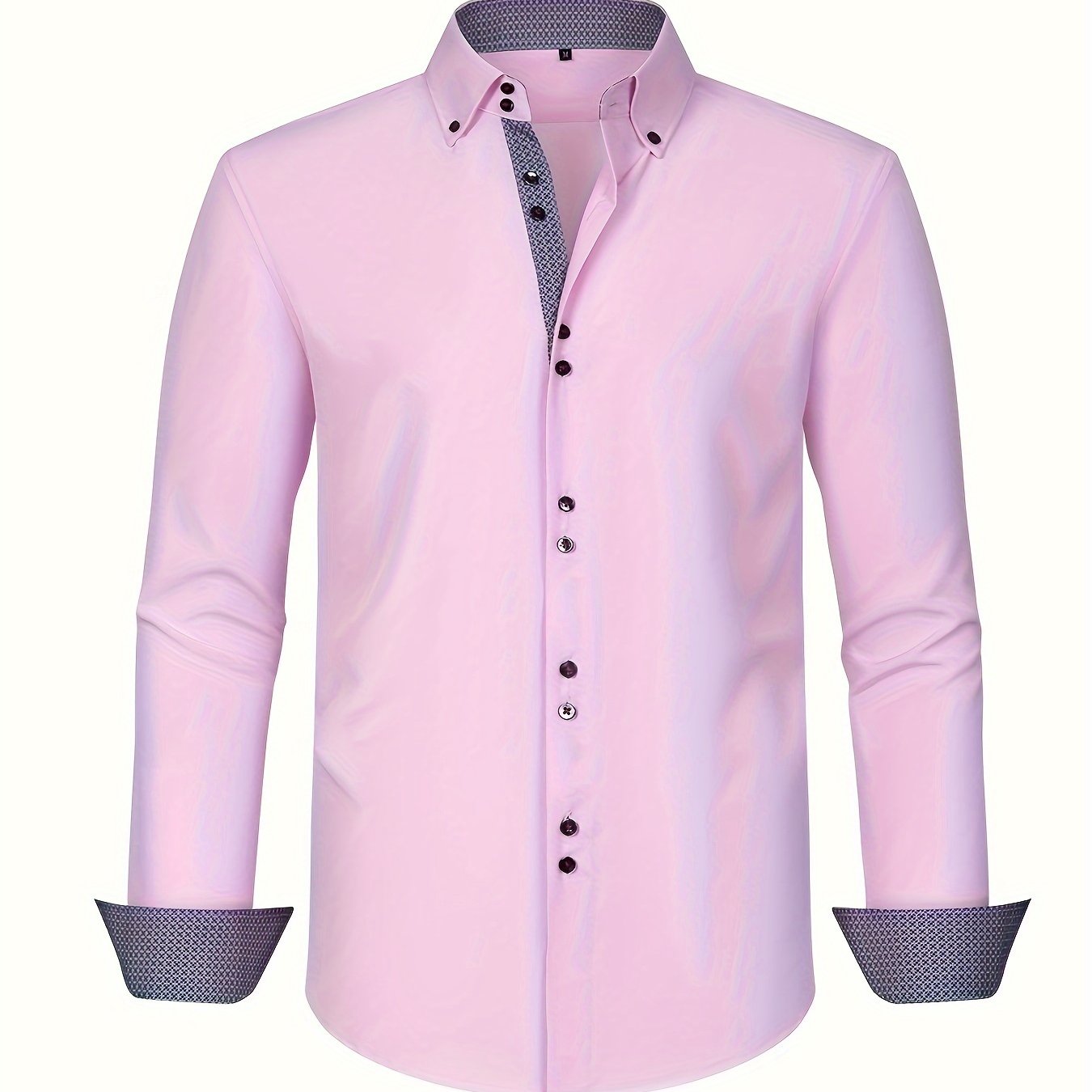 CHEMISE ÉLÉGANTE LÉGÈRE AVEC DÉTAILS CONTRASTÉS