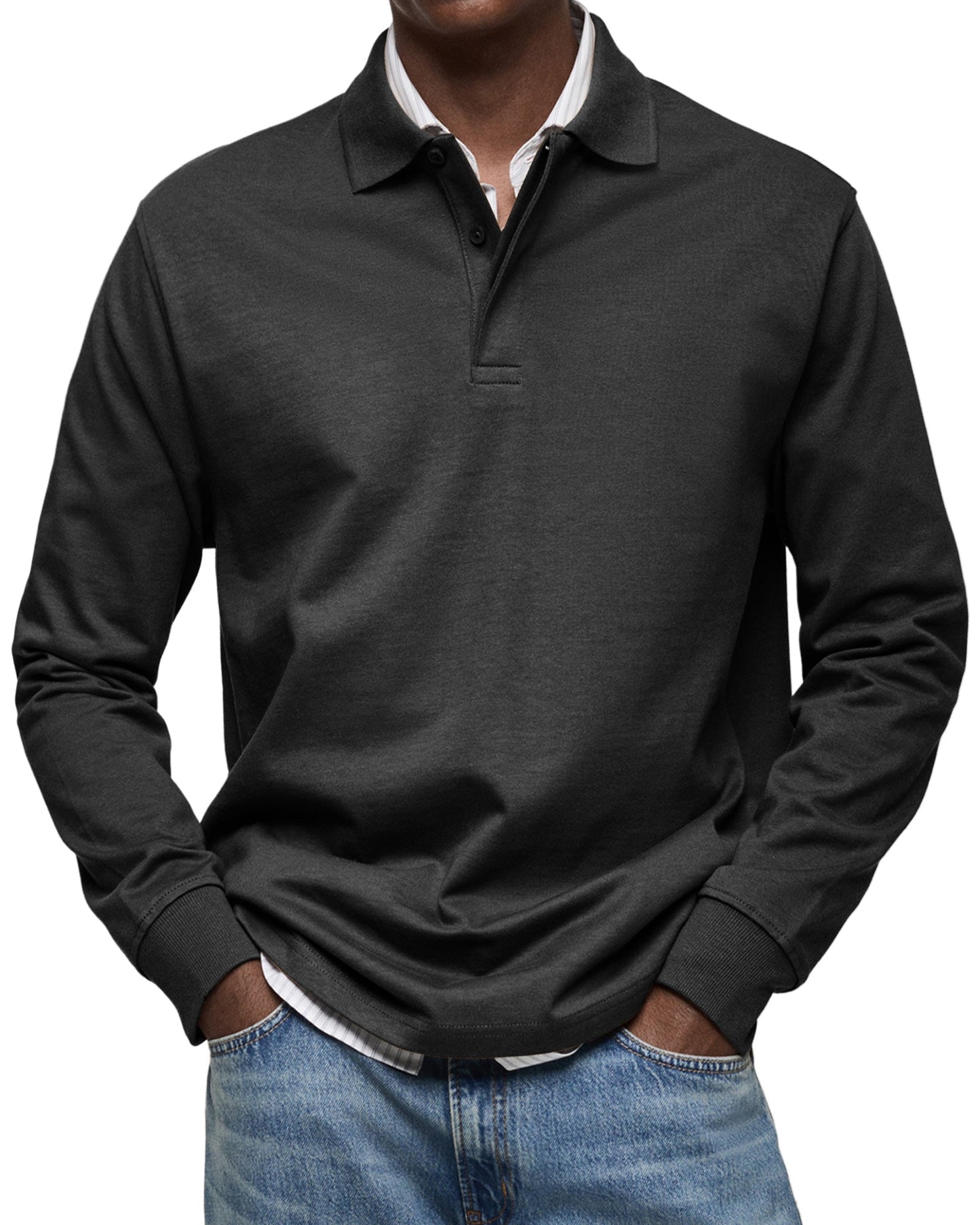 POLO DE LUXE À MANCHES LONGUES