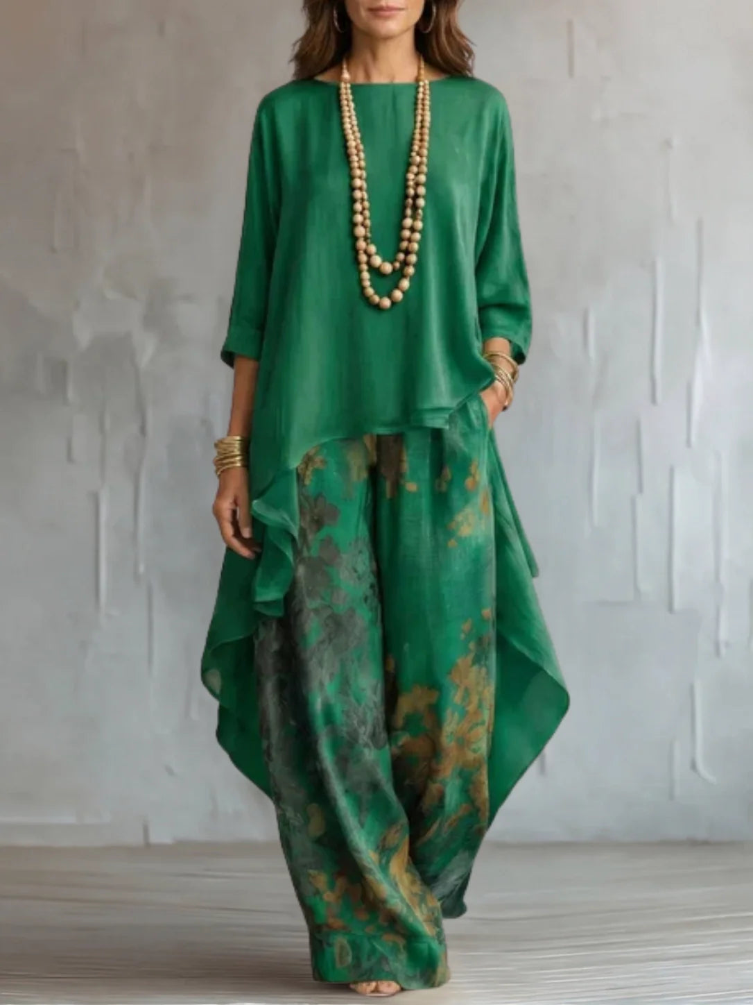 Ginevra | Ensemble Fluide Asymétrique Floral