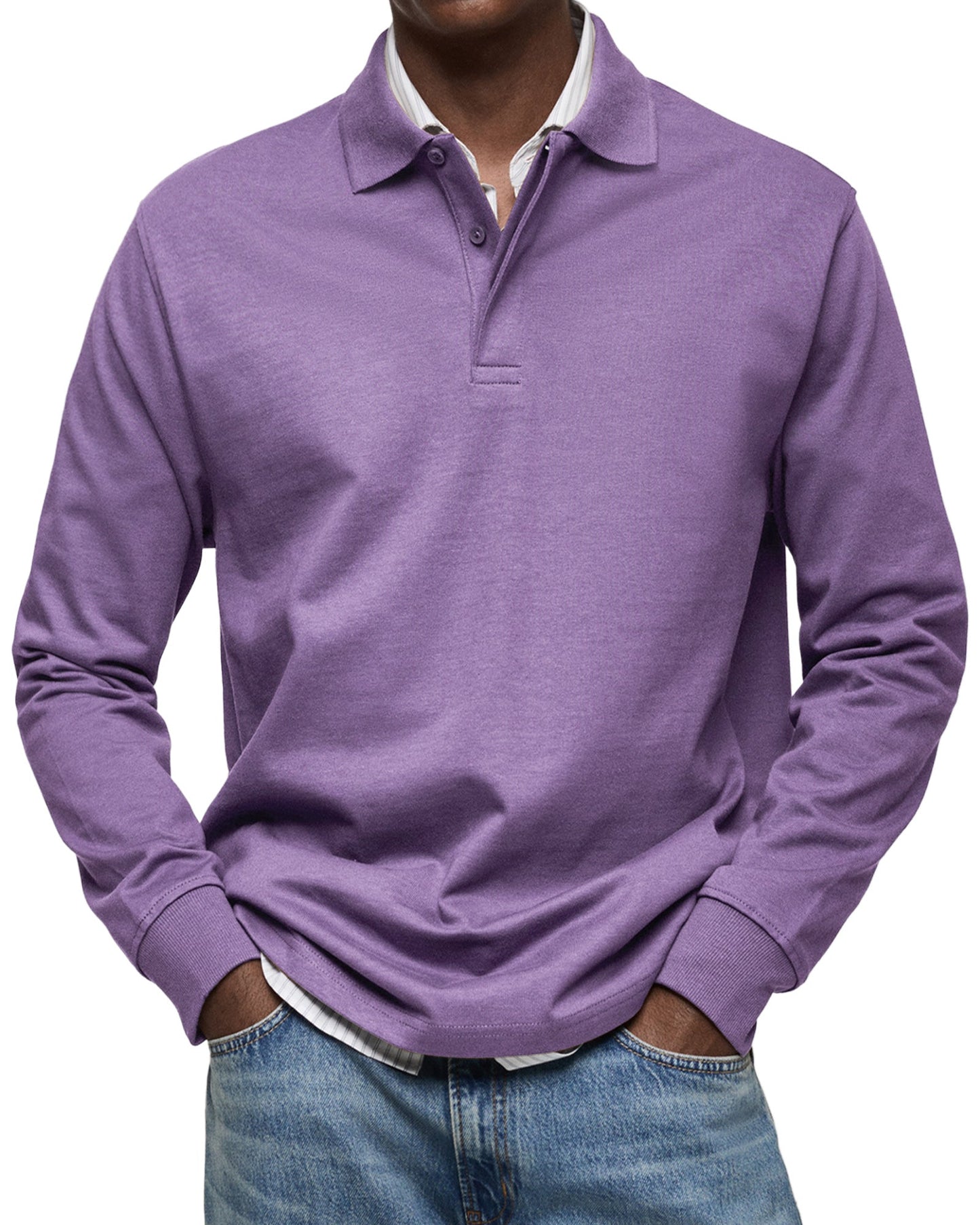 POLO DE LUXE À MANCHES LONGUES