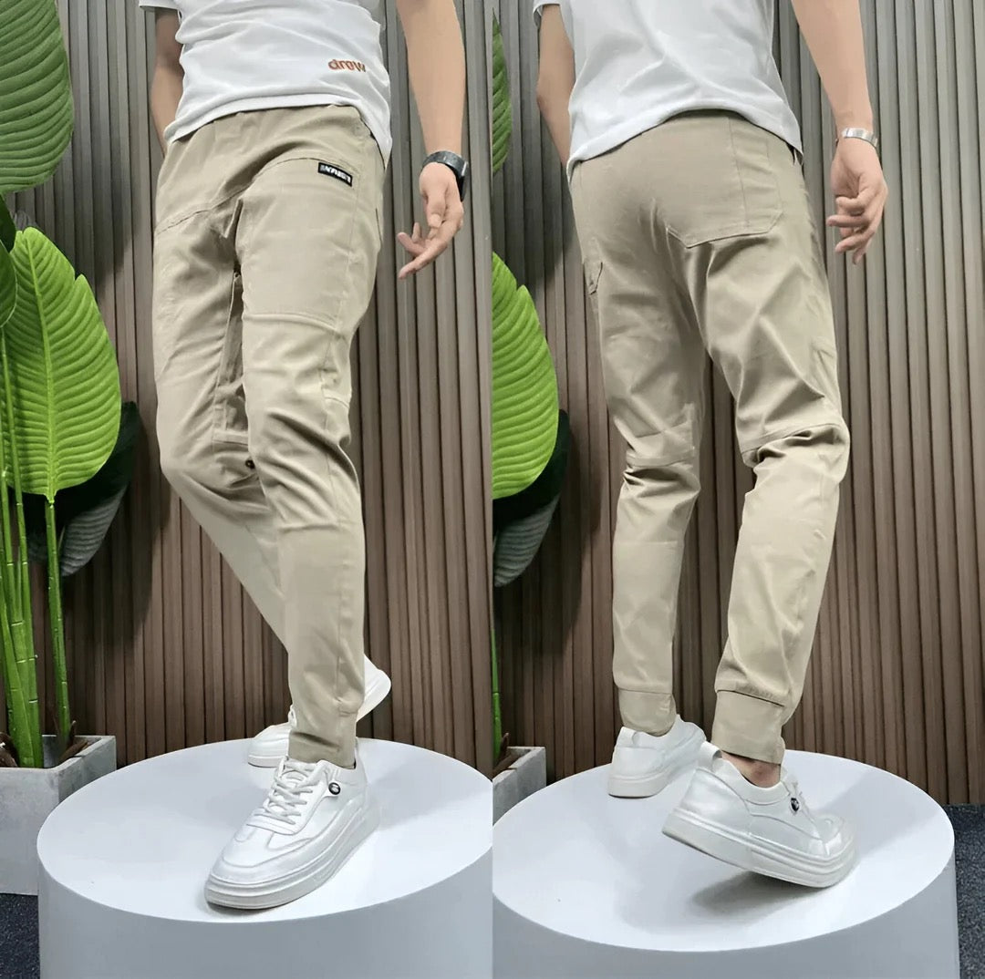 LAURENT MONACO | PANTALON CARGO ÉLASTIQUE HOMME PREMIUM