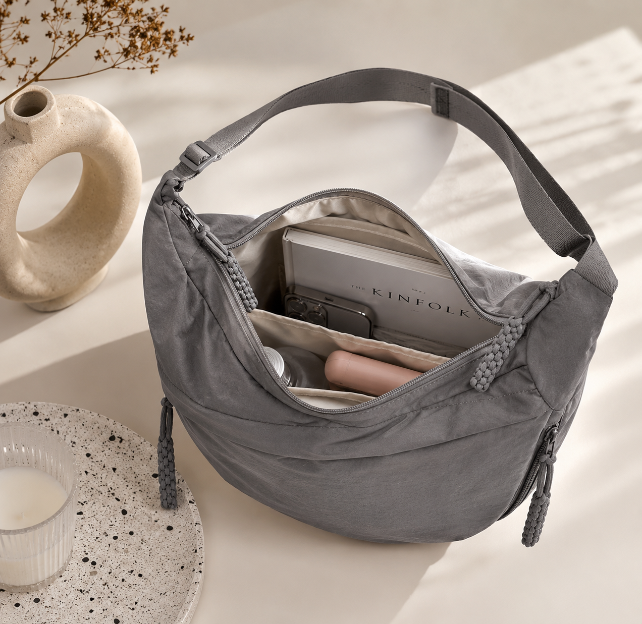 Chiara | Sac à Bandoulière Gris