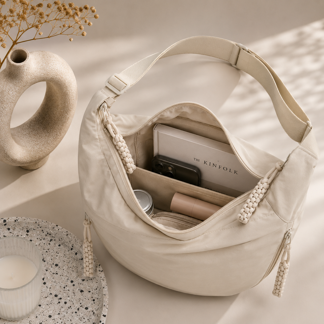 Elena | Sac à Bandoulière Beige