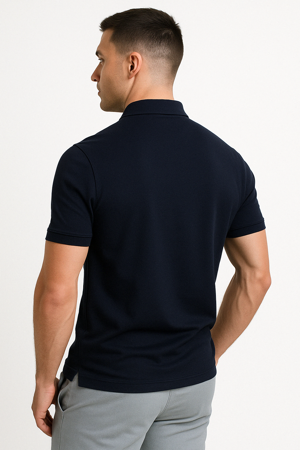 POLO MODERNE AVEC ZIP MI-HAUT