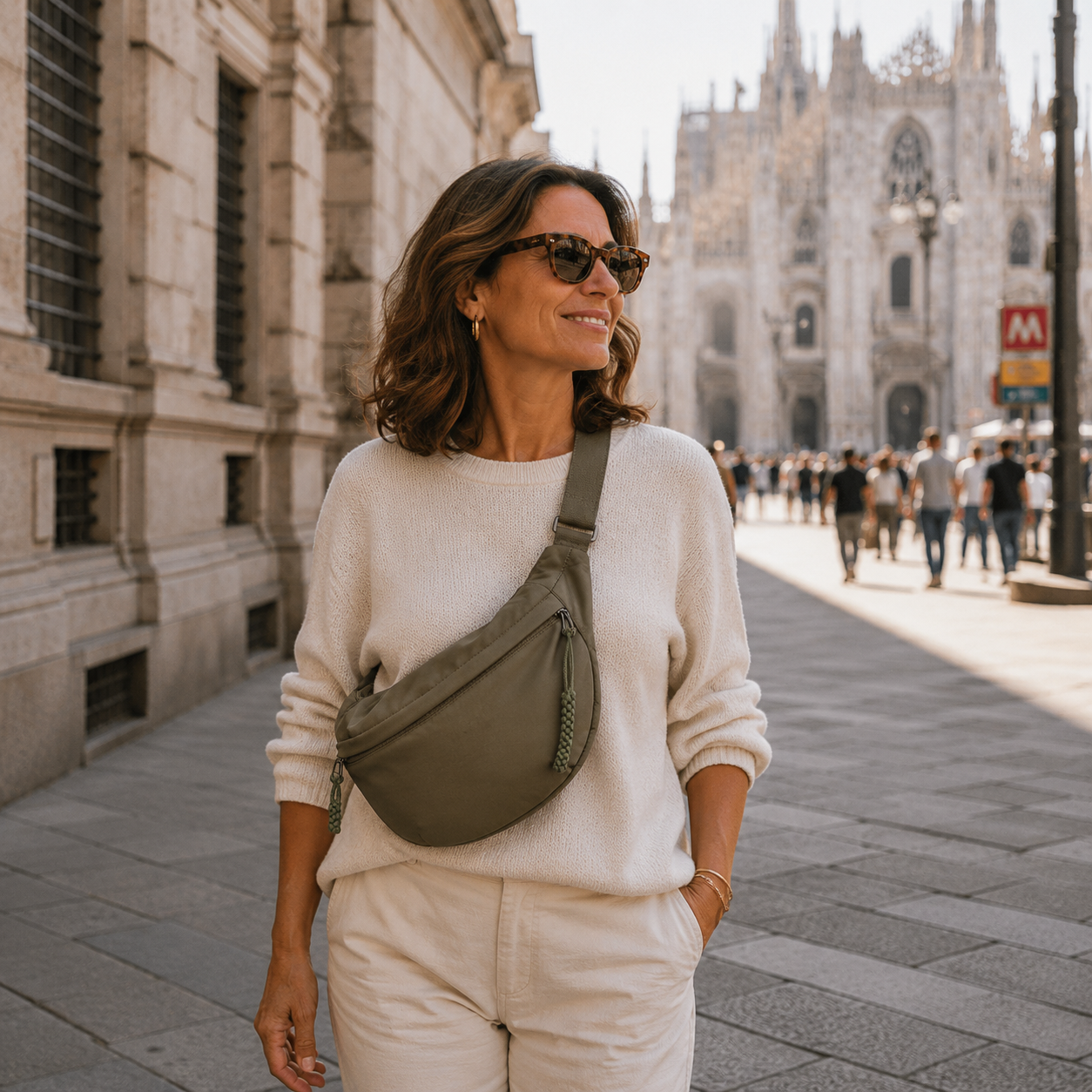 Agata | Sac à Bandoulière Vert Olive