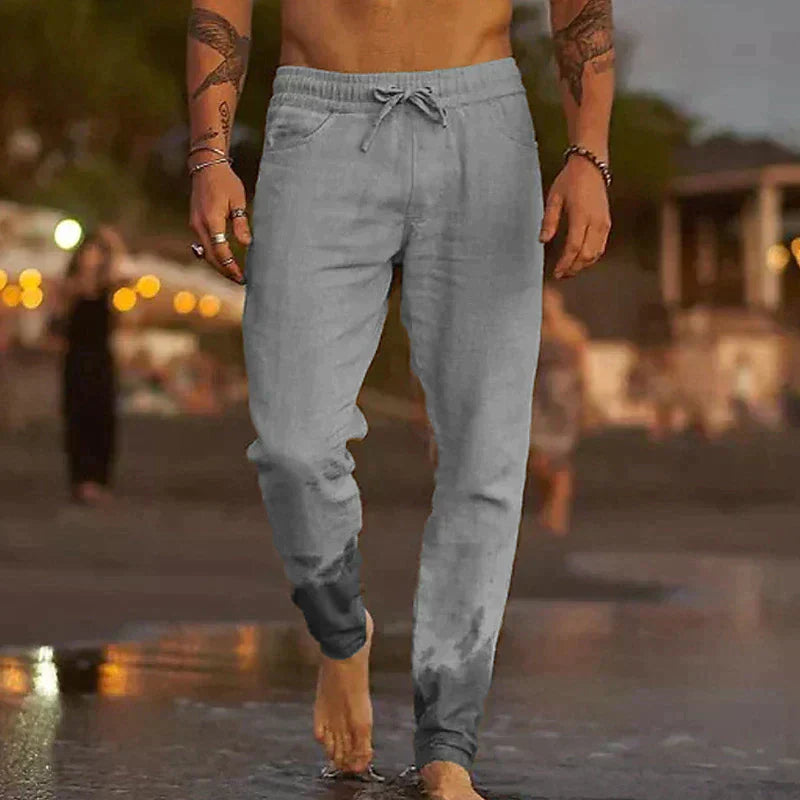 PANTALON DE PLAGE EN LIN