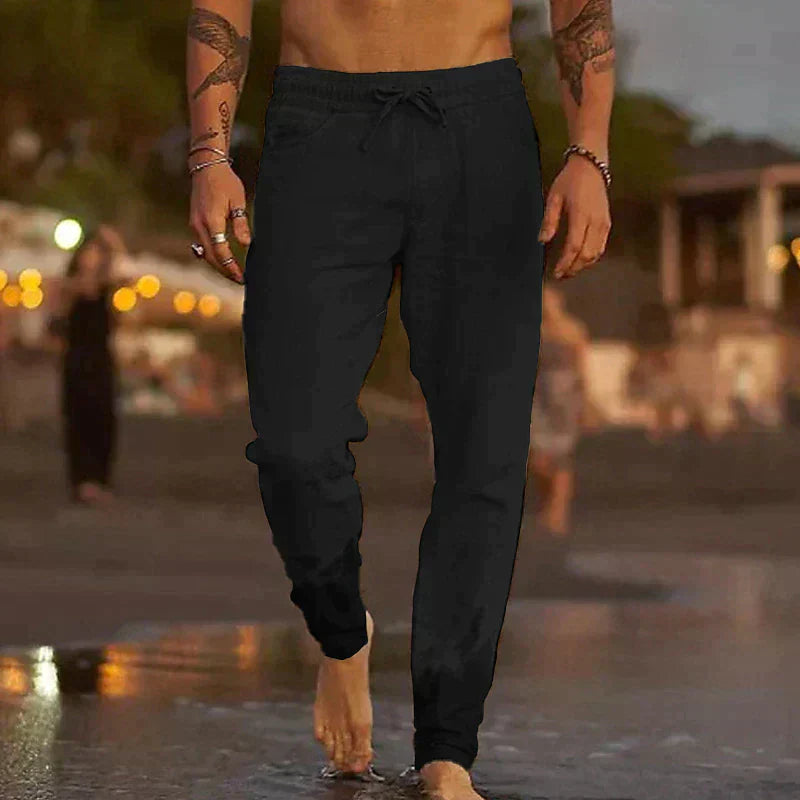 PANTALON DE PLAGE EN LIN