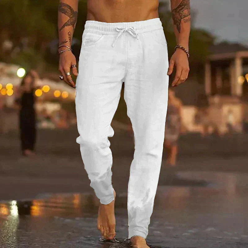 PANTALON DE PLAGE EN LIN