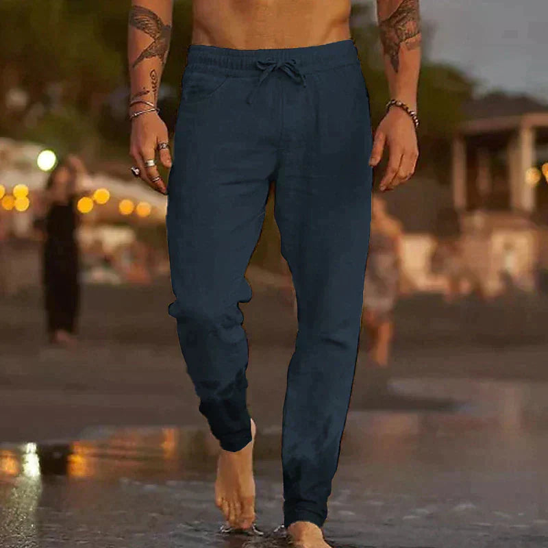 PANTALON DE PLAGE EN LIN