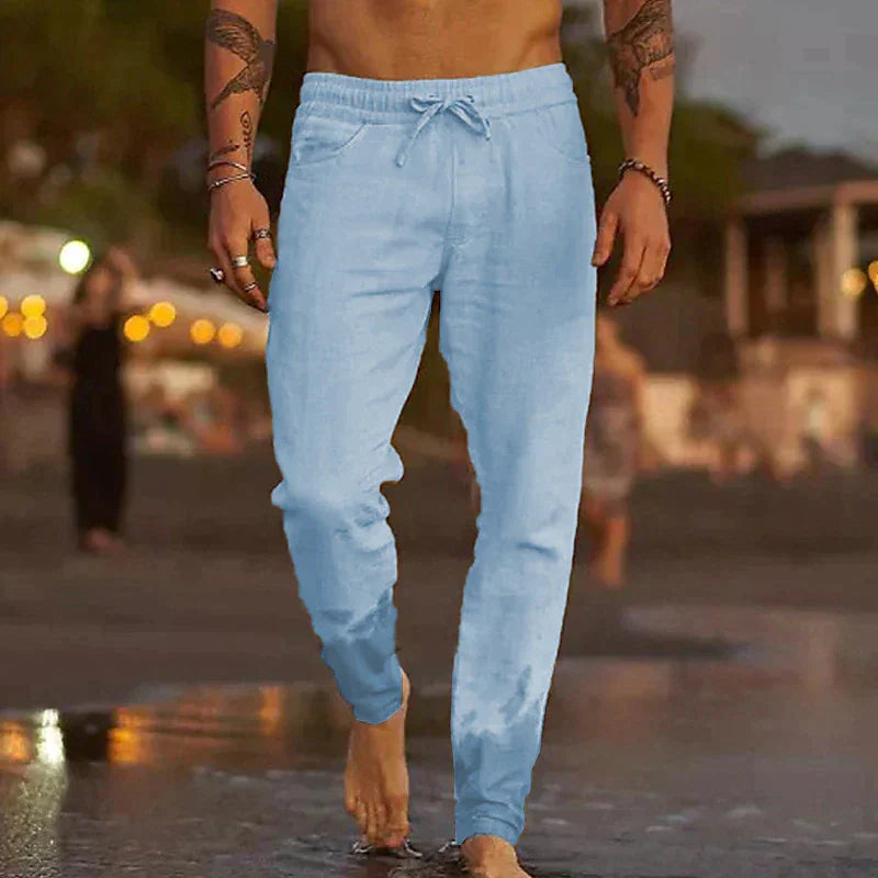 PANTALON DE PLAGE EN LIN