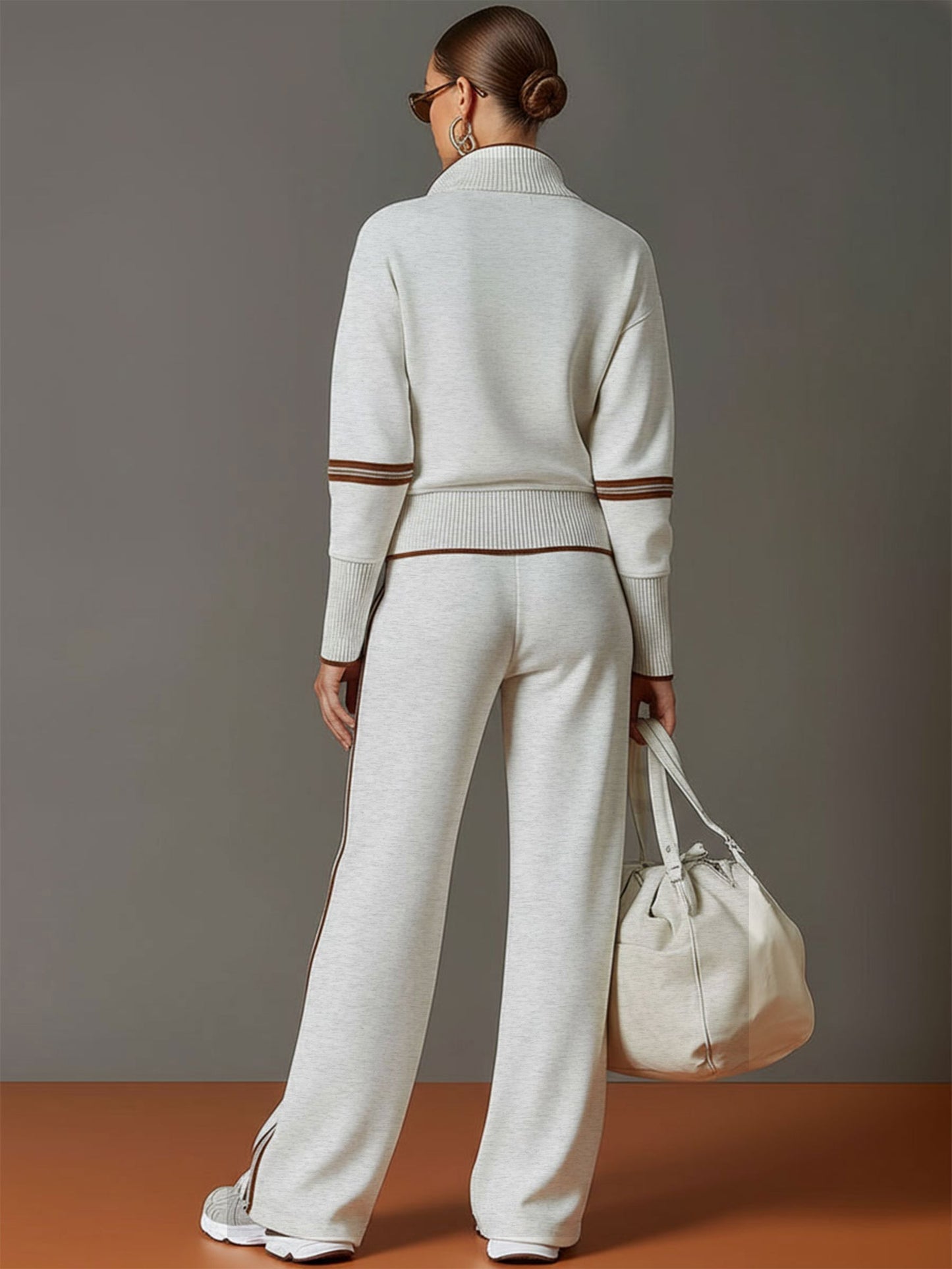 Teresa | Ensemble deux pièces pour femme avec sweat à demi-zip