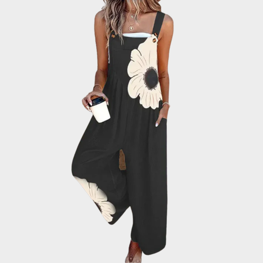 Salopette Marguerite Sauvage Noire