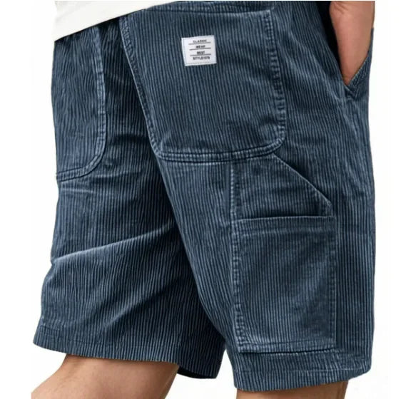 SHORT CARGO EN VELOURS CÔTELÉ POUR HOMME