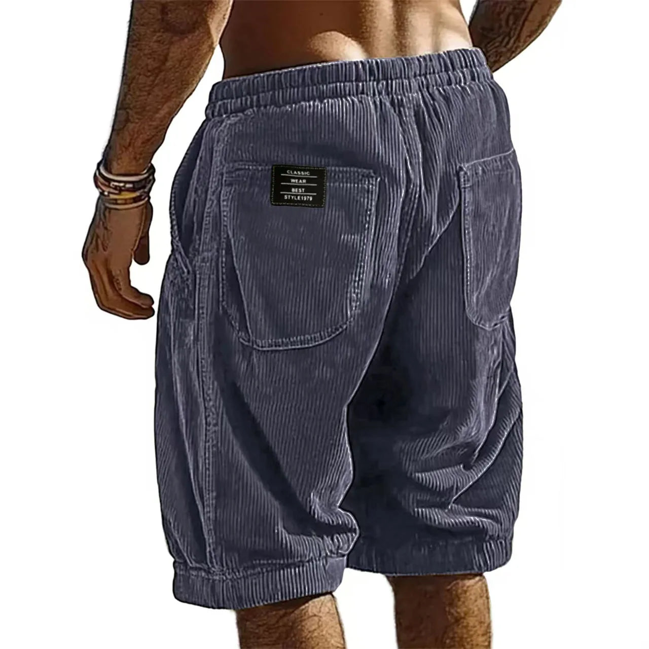 SHORT EN VELOURS CÔTELÉ POUR HOMME