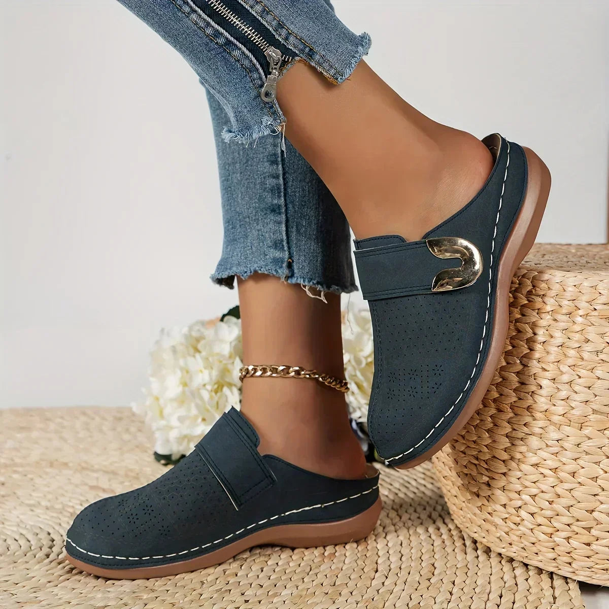 Caprielle | Sandales Compensées Chic