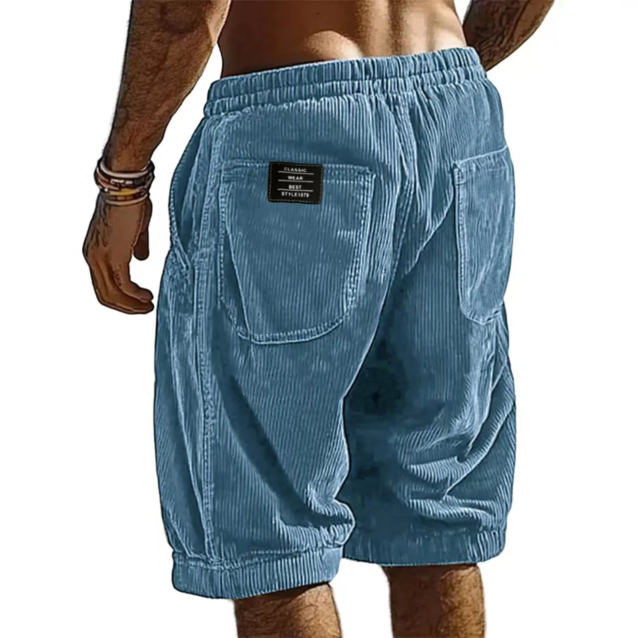 SHORT EN VELOURS CÔTELÉ POUR HOMME