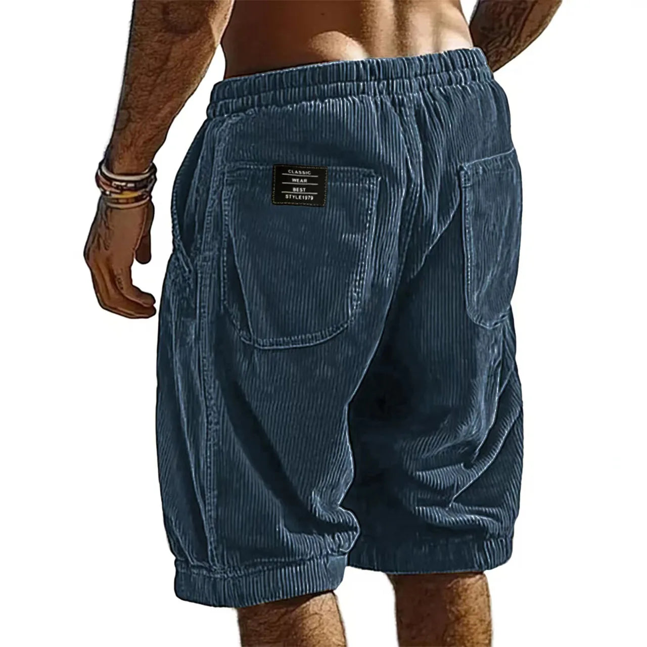 SHORT EN VELOURS CÔTELÉ POUR HOMME