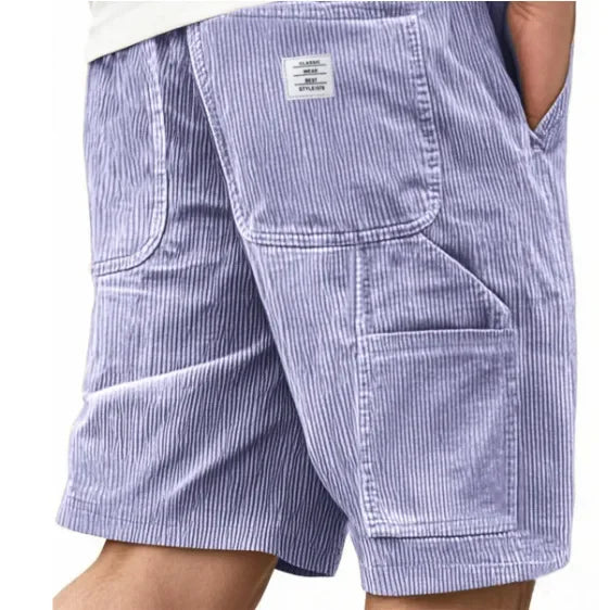 SHORT CARGO EN VELOURS CÔTELÉ POUR HOMME