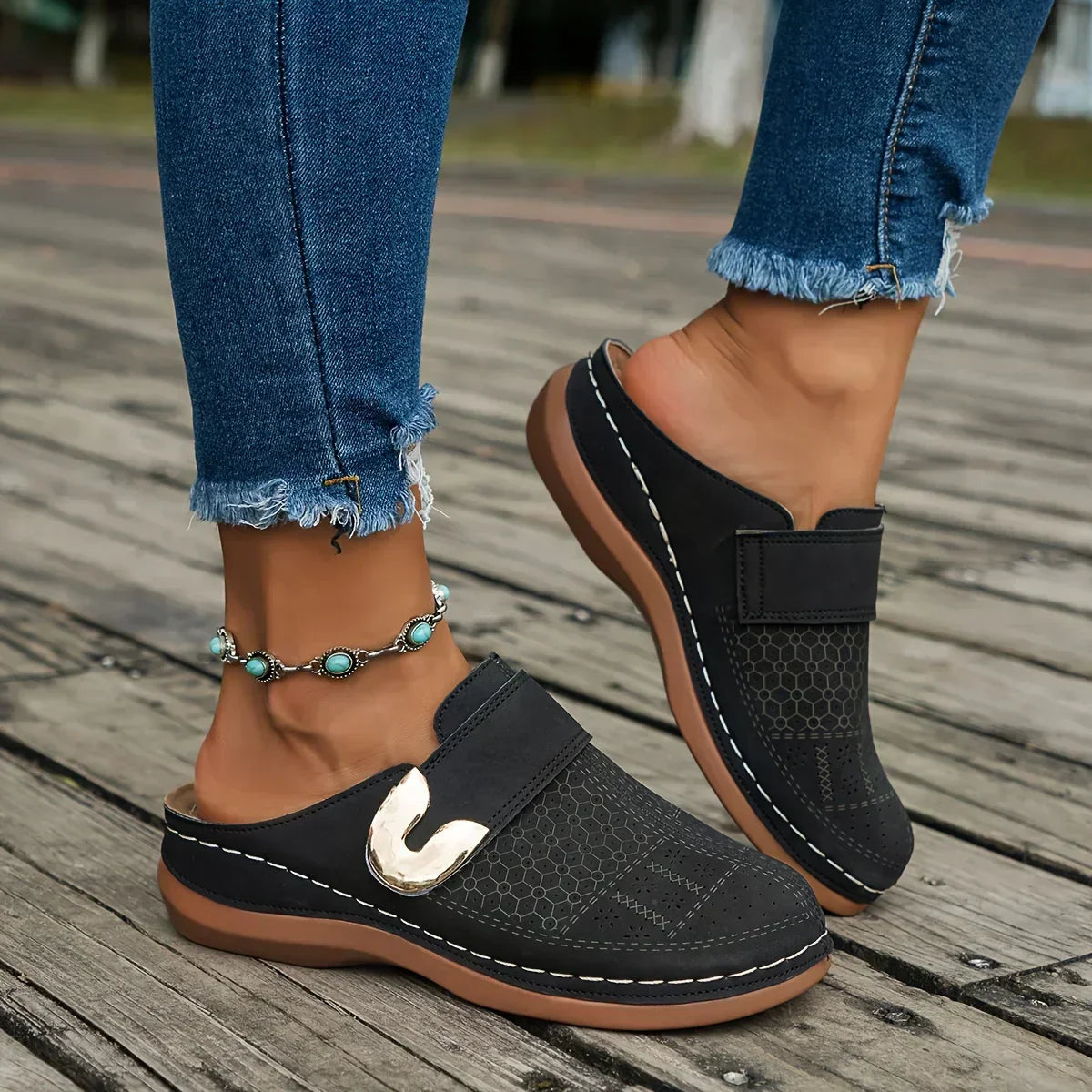 Caprielle | Sandales Compensées Chic