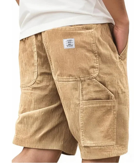 SHORT CARGO EN VELOURS CÔTELÉ POUR HOMME