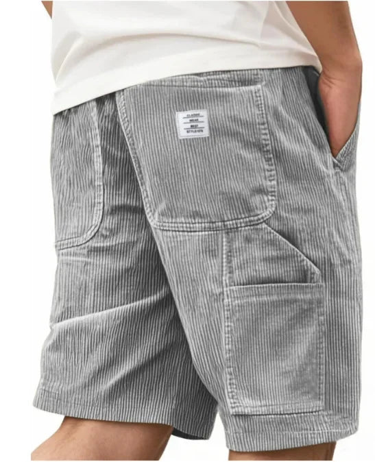 SHORT CARGO EN VELOURS CÔTELÉ POUR HOMME
