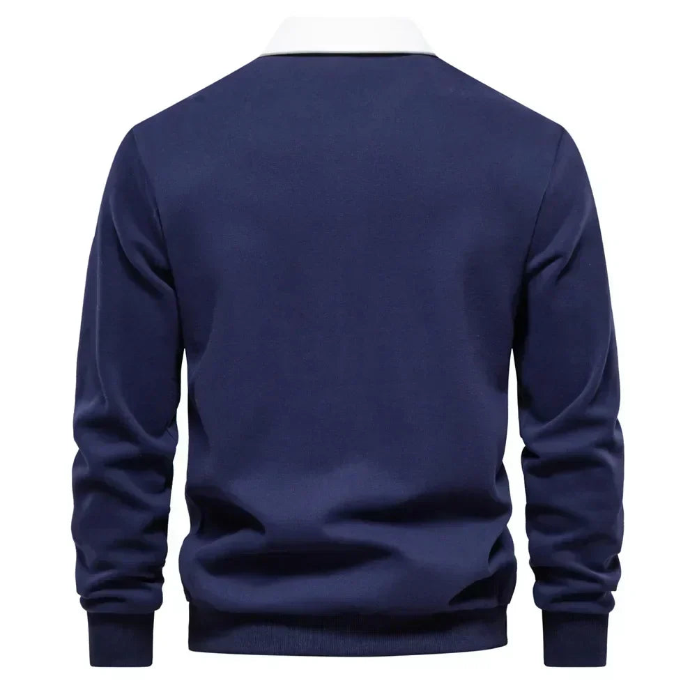 PULL POLO AVEC CONTRASTES RAFFINÉS