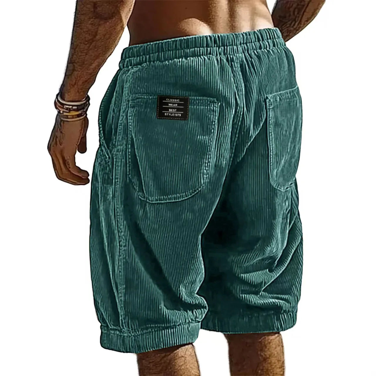 SHORT EN VELOURS CÔTELÉ POUR HOMME