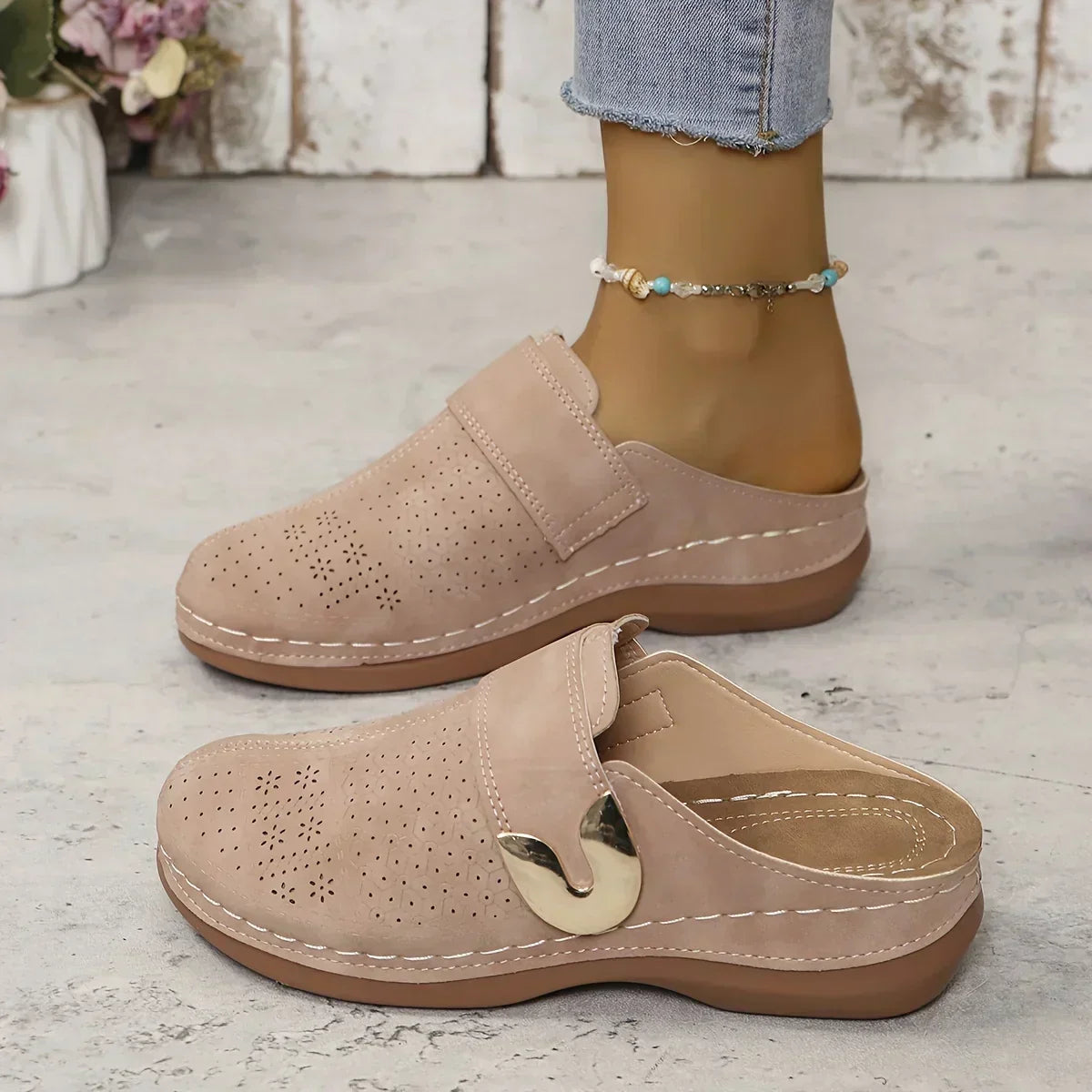 Caprielle | Sandales Compensées Chic