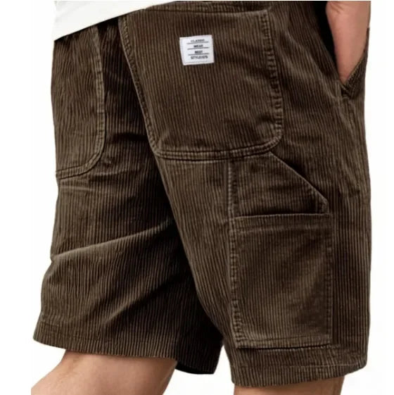 SHORT CARGO EN VELOURS CÔTELÉ POUR HOMME