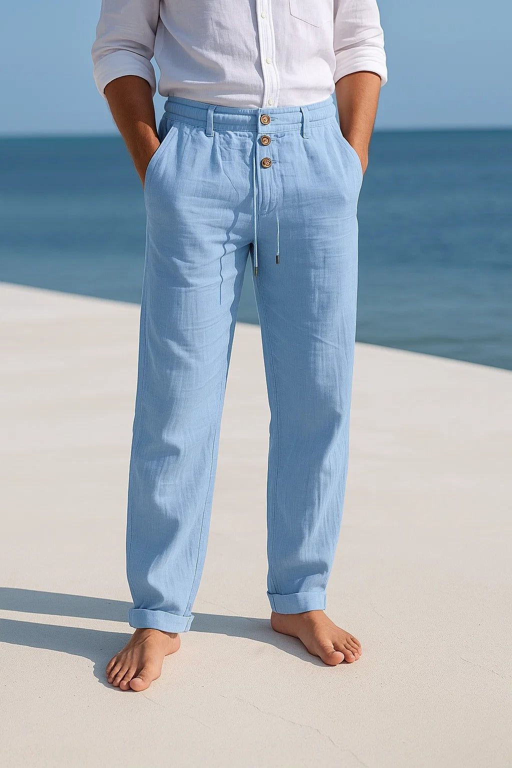 PANTALON D'ÉTÉ EN LIN LÉGER
