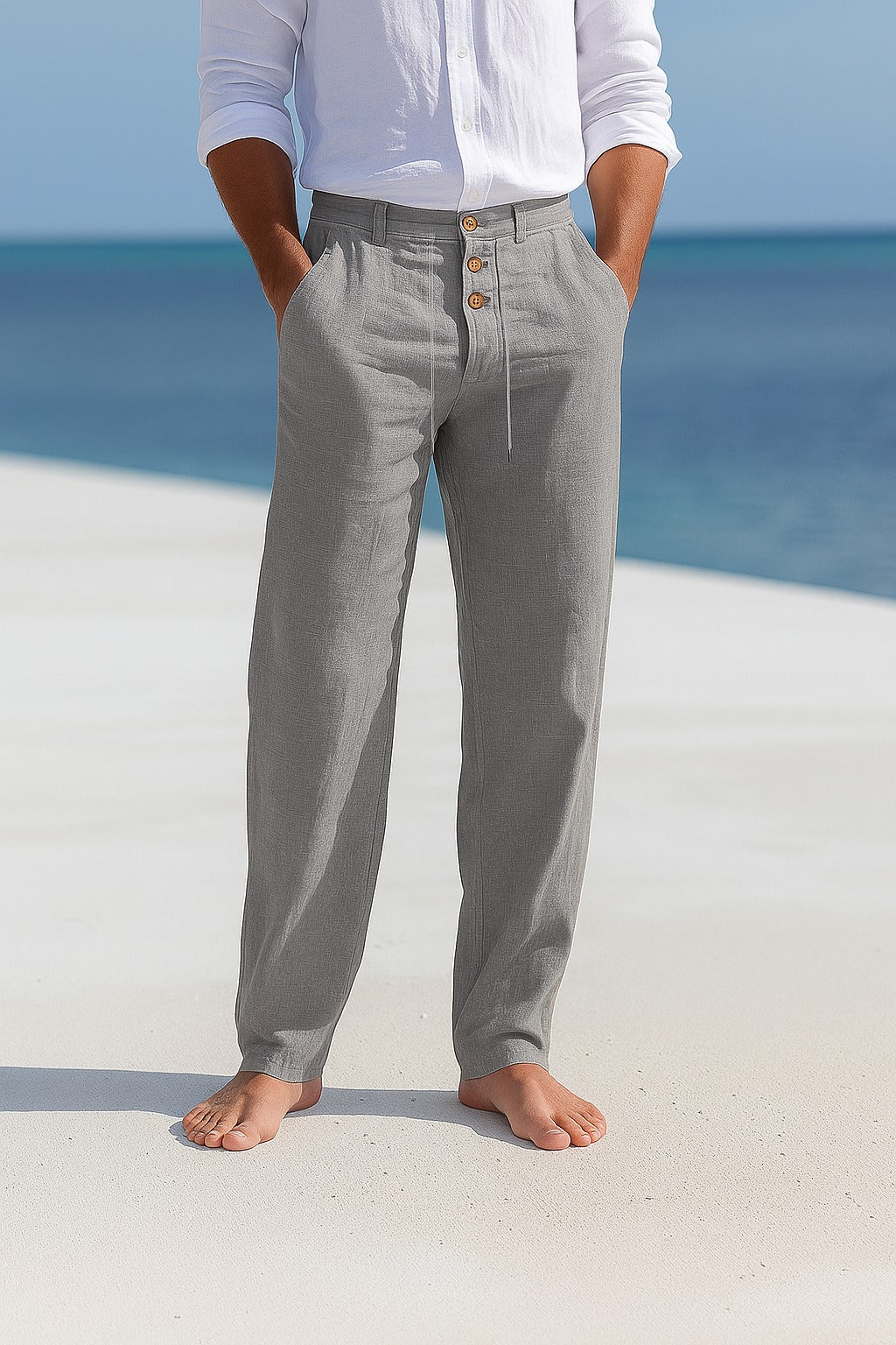 PANTALON D'ÉTÉ EN LIN LÉGER