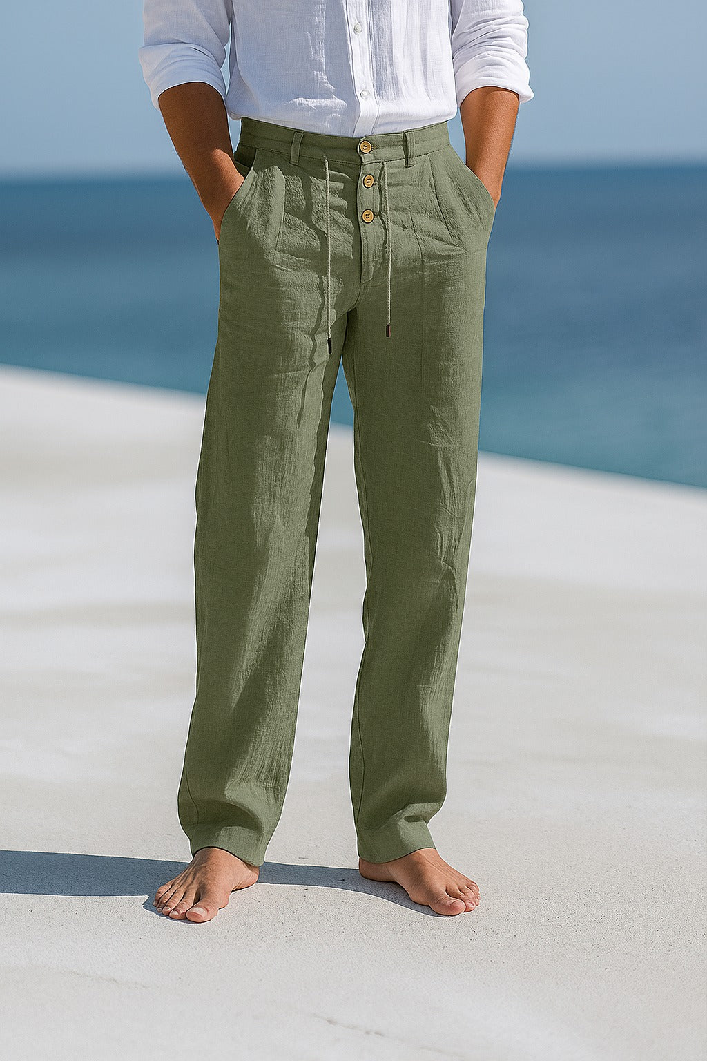 PANTALON D'ÉTÉ EN LIN LÉGER