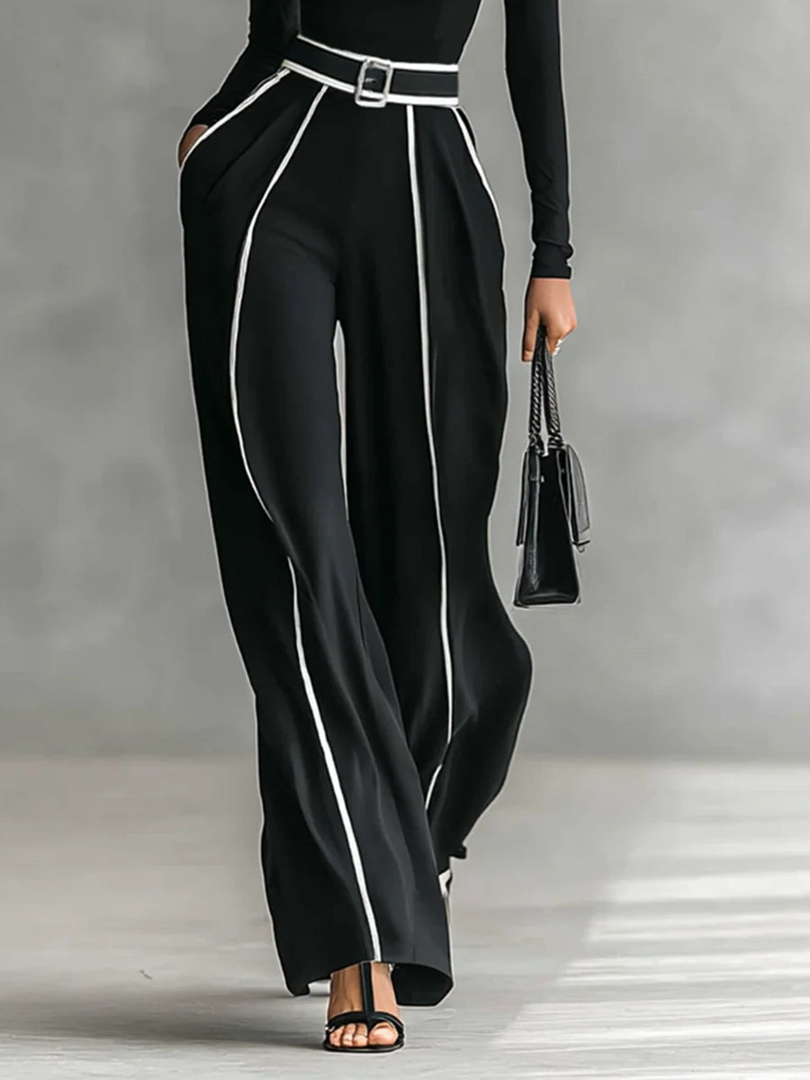 Vera | Ensemble Élégant à Détails Contrastés