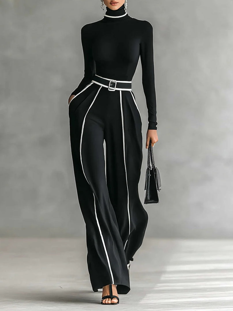 Vera | Ensemble Élégant à Détails Contrastés