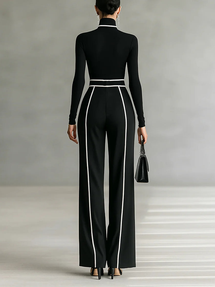 Vera | Ensemble Élégant à Détails Contrastés