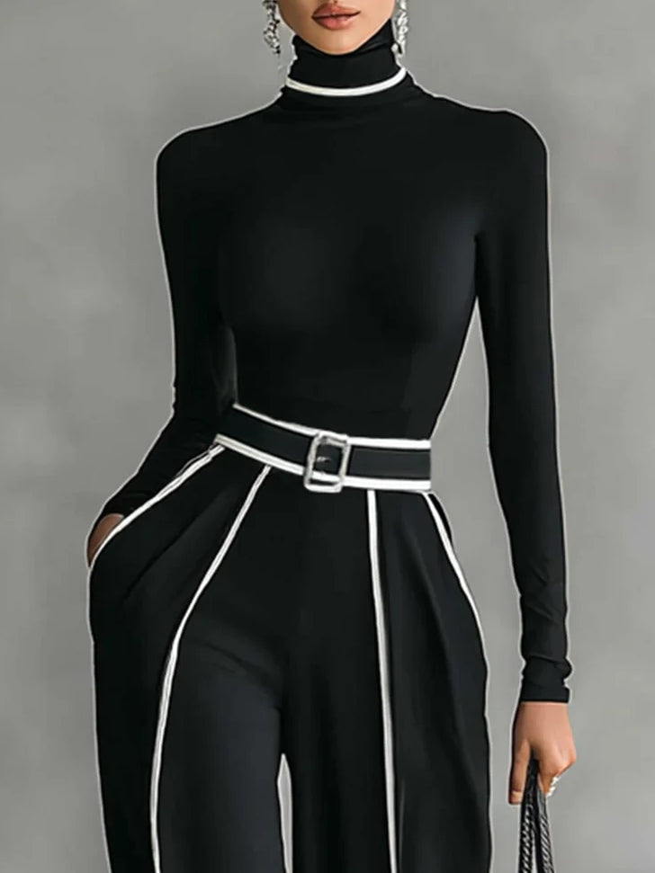 Vera | Ensemble Élégant à Détails Contrastés