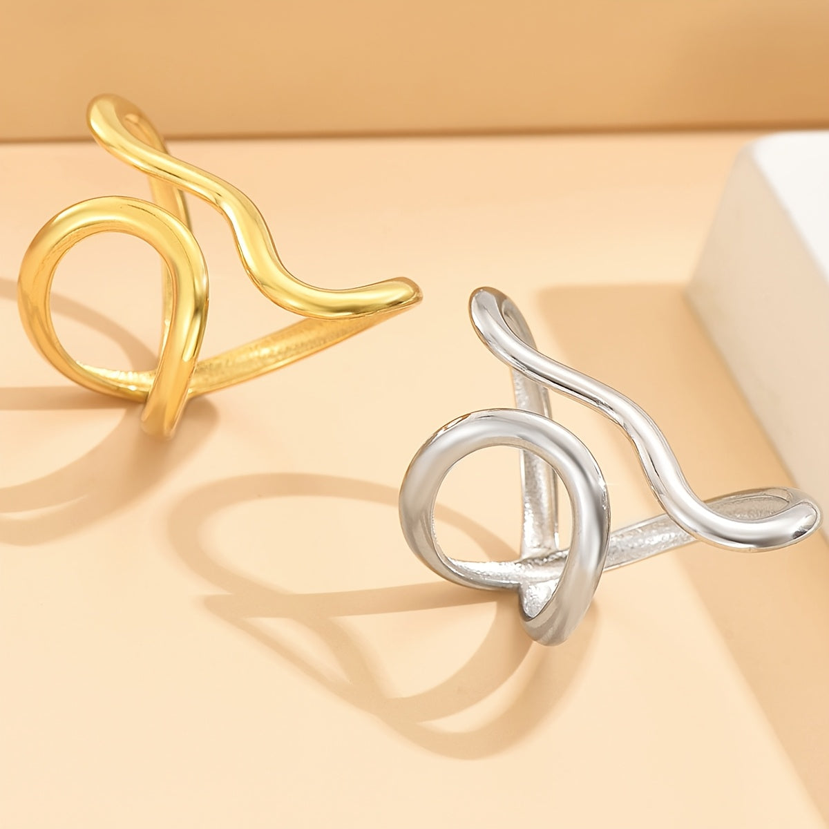 Bague Chic Vague Asymétrique