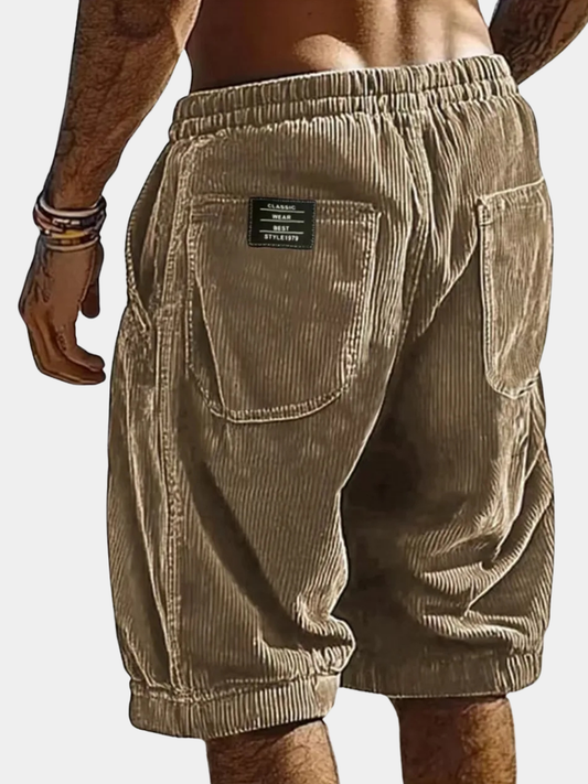 SHORT EN VELOURS CÔTELÉ POUR HOMME