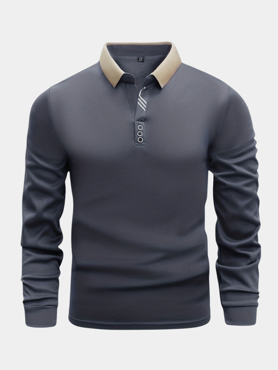 POLO À MANCHES LONGUES POUR HOMME